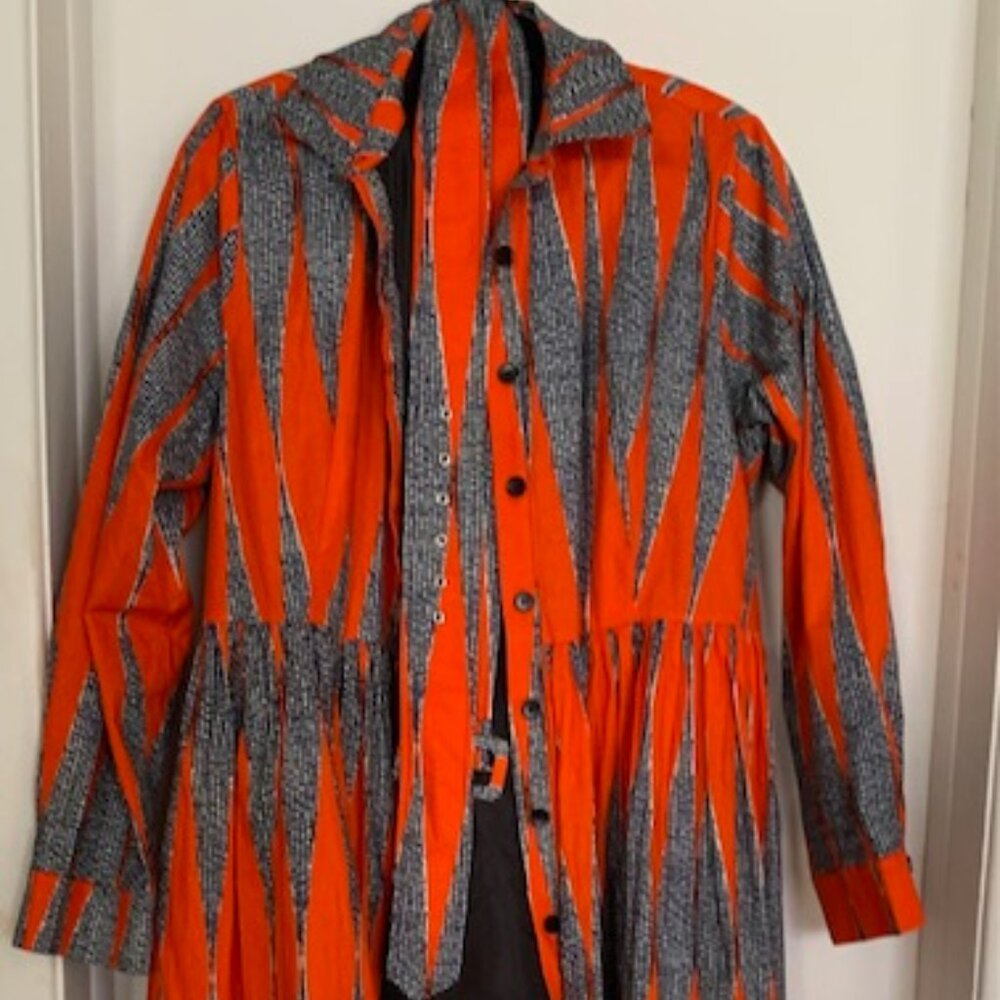 Belted and flared Mae Oti jacket dress